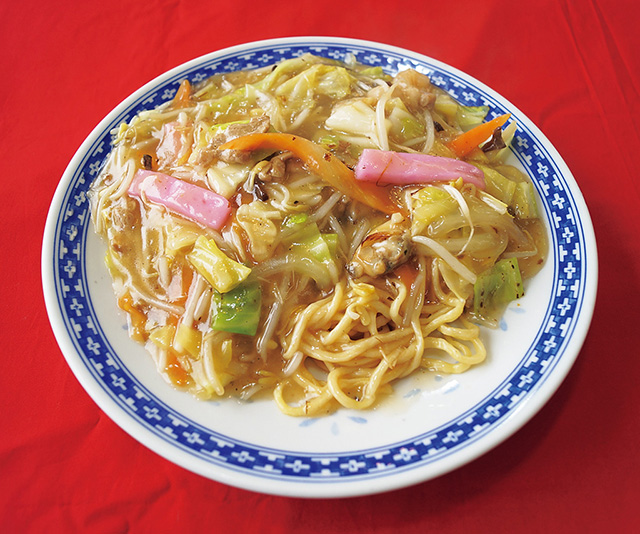 太麺皿うどん/長崎県 長崎自動車道 大村湾PA上り(長崎県)