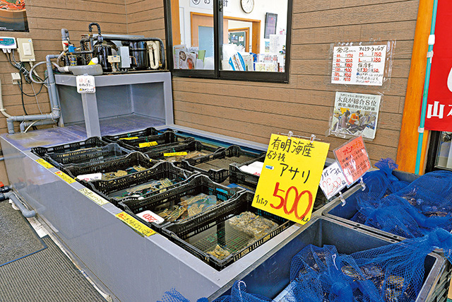 生け簀コーナー/道の駅 太良（佐賀県／太良町）