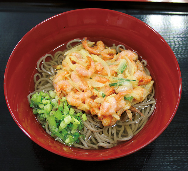 かき揚げそば/道の駅 たるみず 湯っ足り館（鹿児島県／垂水市）