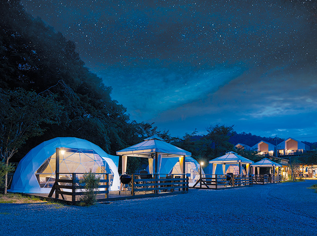 0カ所あるキャンプサイトか/GRAX PREMIUM CAMP RESORT 京都 るり渓(京都府/南丹市)