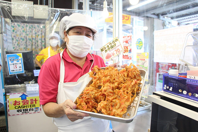 紅ショウガのかき揚げ/道の駅許田(沖縄県/名護市)
