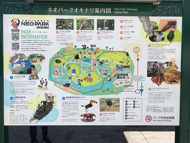 案内図/ネオパークオキナワ(沖縄県/名護市)