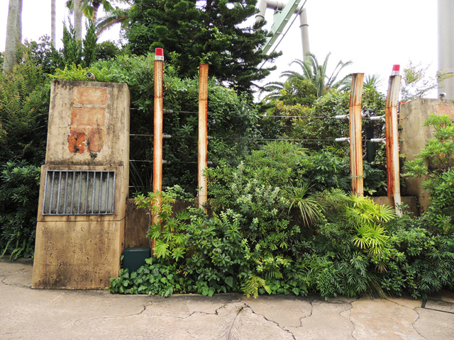 映画『ジュラシック・パーク』で登場した柵/ユニバーサル・スタジオ・ジャパン(大阪市)