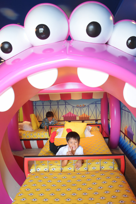 泊まるだけで楽しくなるミニオンルーム／ユニバーサル・スタジオ・ジャパン（大阪市）