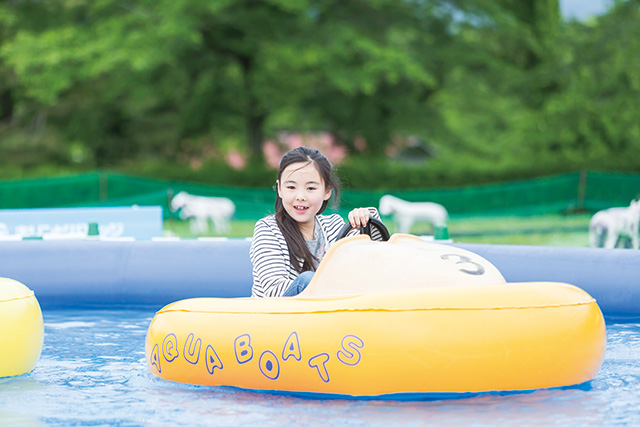 電動クルーザーちびっこボート/小岩井農場まきば園（岩手県/雫石町）