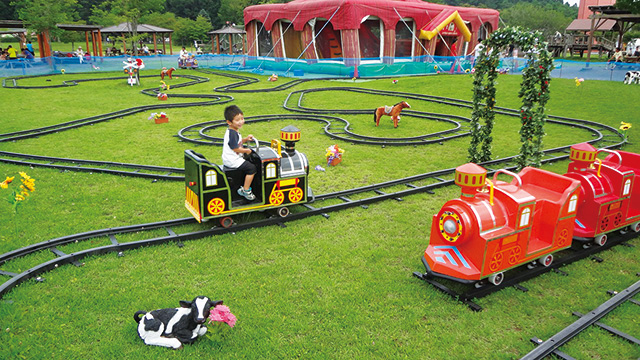 ちびっこトレイン/小岩井農場まきば園（岩手県/雫石町）