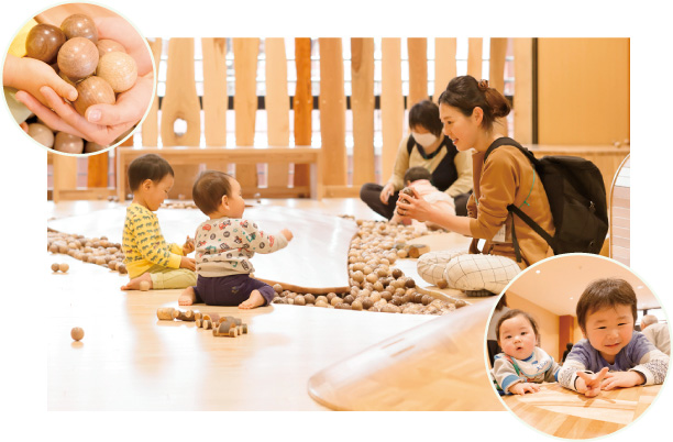 ベビーゾーン「おか」/木の室内創造あそび場感性の森(宮城県/仙台市)