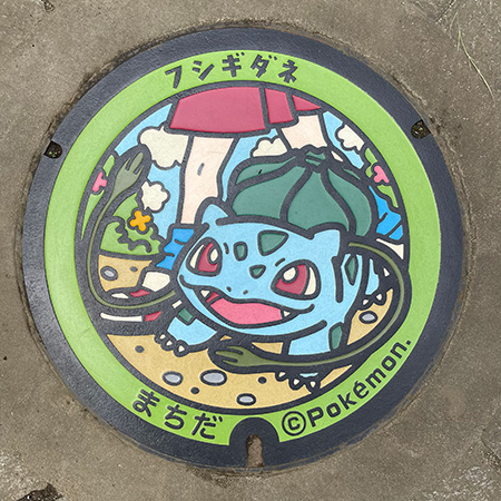 芦ヶ谷公園にある6種類の“ポケふた”（東京都/町田市）