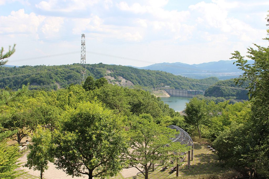 展望デッキからの眺め/兵庫県立一庫公園(西市)