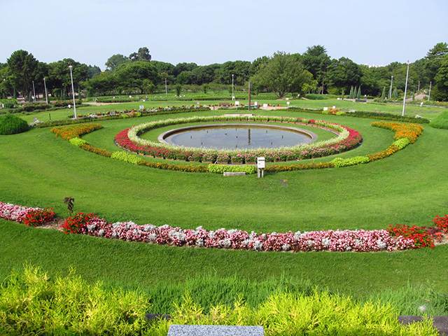 円形花壇/服部緑地（大阪府/豊中市）