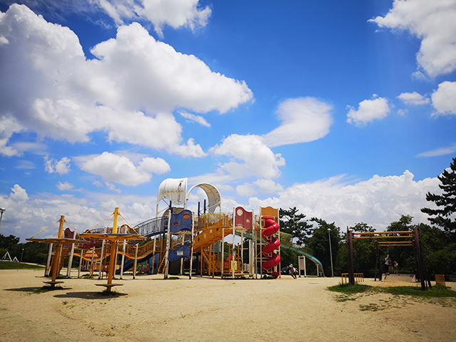 大型の複合遊具/服部緑地（大阪府/豊中市）