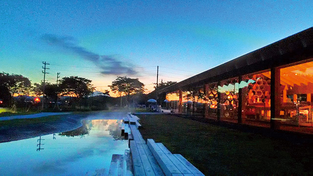 美しい夕景/道の駅 おおゆ(秋田県/鹿角市)
