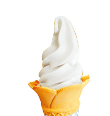 いちじく ソフトクリーム /道の駅 象潟「ねむの丘」(秋田県/にかほ市)