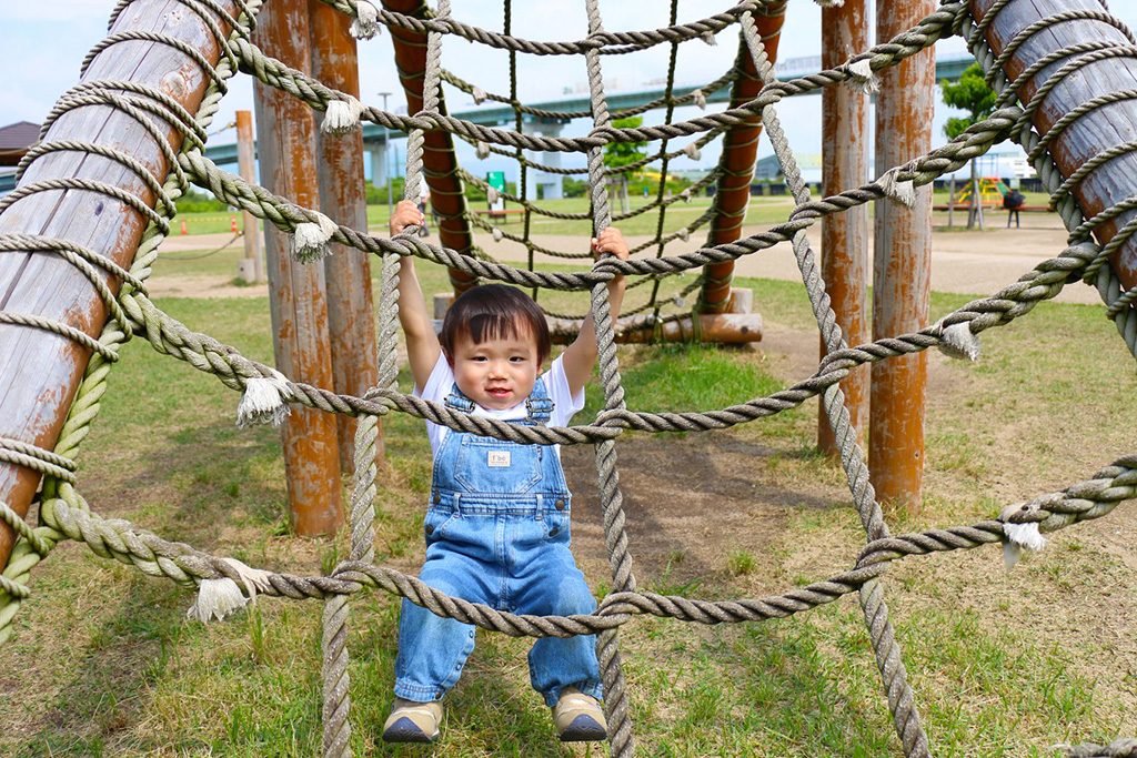 坂道ネット/兵庫県立尼崎の森中央緑地(尼崎市)