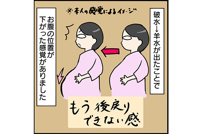 #34 予定日より早い破水に体の変化、陣痛の痛みは？[双子妊娠漫画]