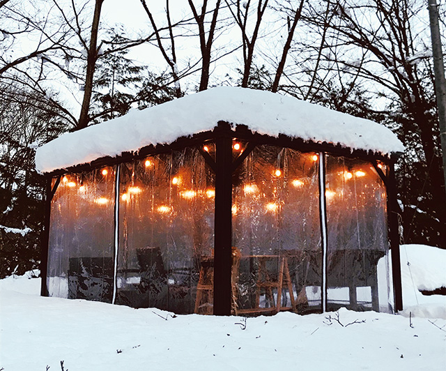 冬期限定のデイキャンプの様子/Sah, いわき 湯本温泉（福島県/いわき市）