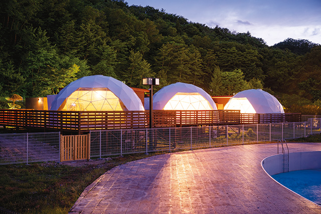 全3部屋のグランピング施設/グランピングスパ仙台 杜 ～KOMOREBI～（宮城県/仙台市）