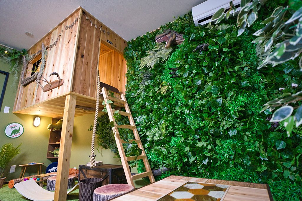 「HEYAmping BLUE」室内/ウッドデザインパーク岡崎（愛知県/岡崎市）