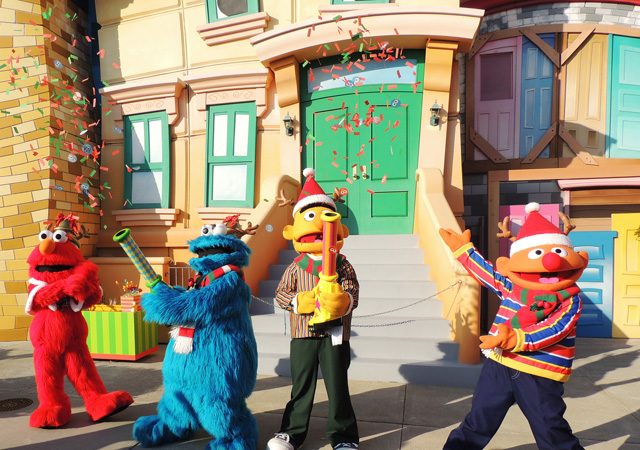 ショーの後半に紙吹雪を放出／ユニバーサル・スタジオ・ジャパン（大阪府）