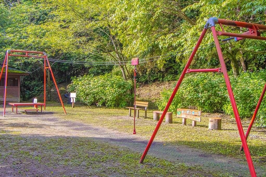 ターザンロープ/大阪府民の森 むろいけ園地 森の宝島(大阪府/四条畷市)