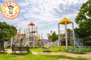 金岡公園(東大阪市)では、ダイナミックな遊具で思いきり遊びながら運動能力をのばそう