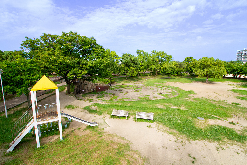 遊具からの眺め/金岡公園（大阪府/東大阪市）