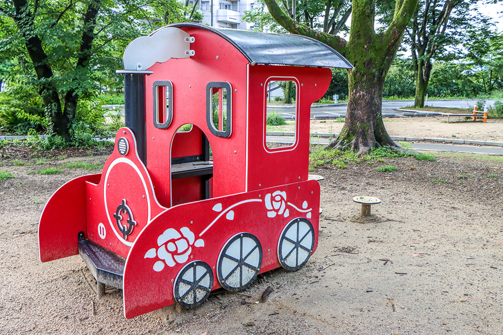 列車のオブジェ/大宮交通公園(京都府/京都市)