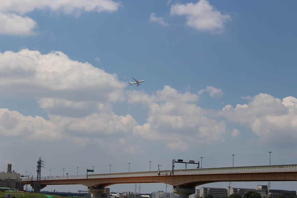 河川敷の土手からの眺め/ドラゴンランド（兵庫県/川西市）