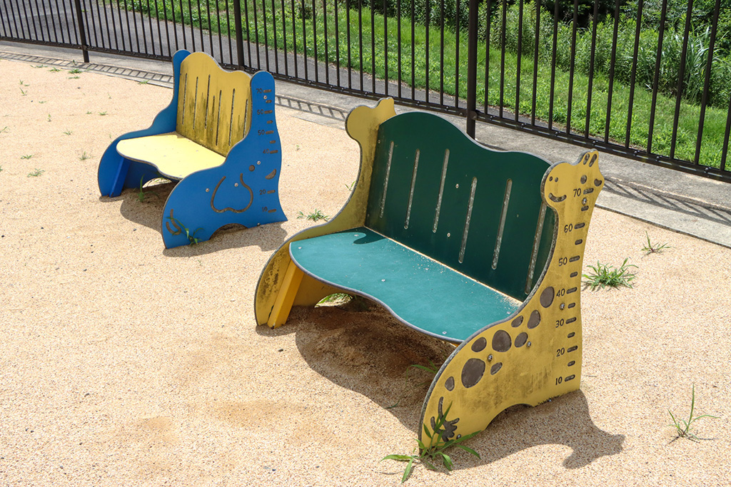 園内のかわいいベンチ/玉川さくら公園（京都府/井手町）