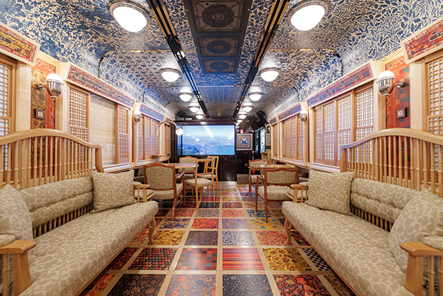 2号車の「ラウンジ40」|ふたつ星4047