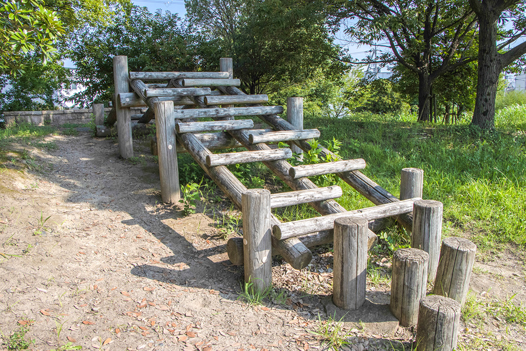 丸太渡り/火打形公園（京都府/京都市）