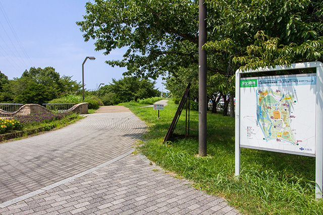 案内板/深北緑地（大阪府/大東市）