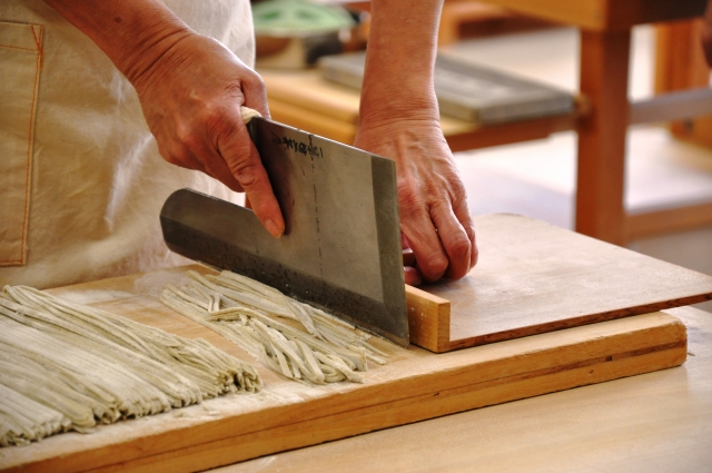 「道の駅さくらの郷」のそば打/こおりやま広域圏（福島県）