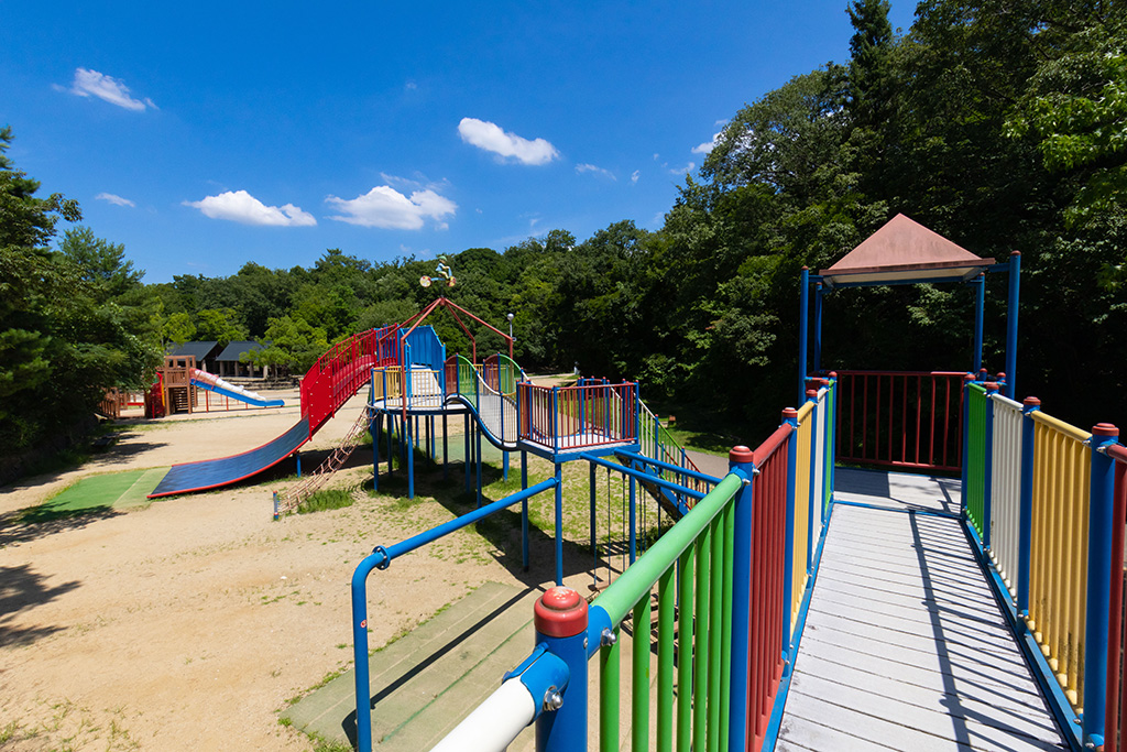 公園の西側に位置する「やんちゃの里」/錦織公園(大阪府/富田林市)