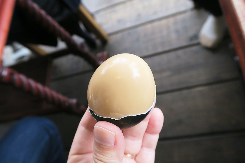 湯宿蒸気家の黒玉子/湯宿蒸気家（長崎県/雲仙市）