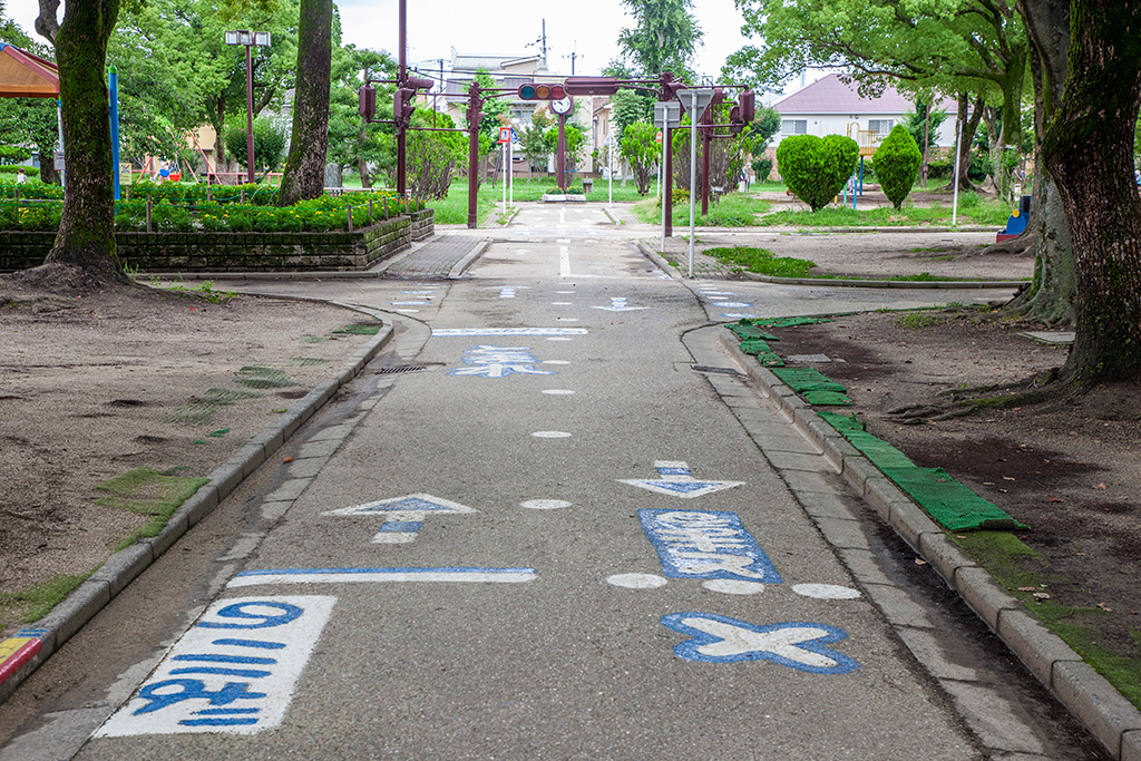 リアルに再現されている道路/高槻城公園(大阪府/高槻市)