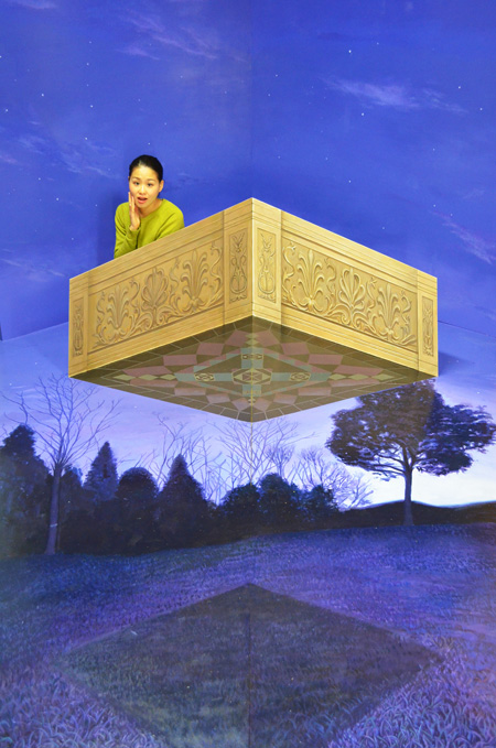 不思議な「空中庭園」/東京トリックアート迷宮館（港区）