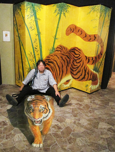 一休さんの逸話に出てくる「屏風の虎」/東京トリックアート迷宮館（港区）