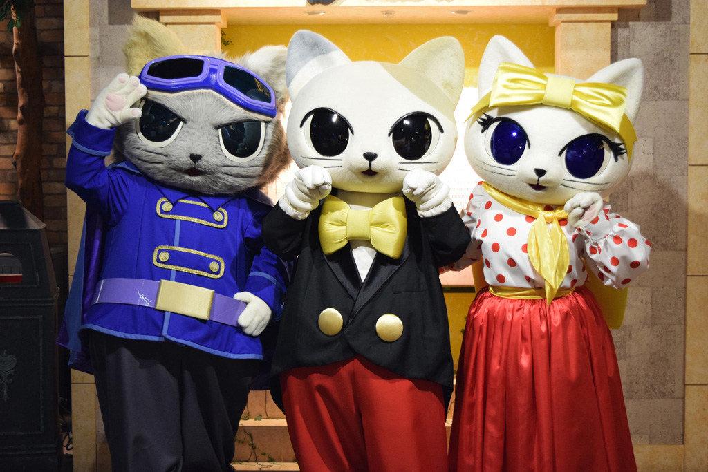 左から“モジャヴ”“ナジャヴ”“ナジャミー”/ナンジャタウン(東京都/豊島区)