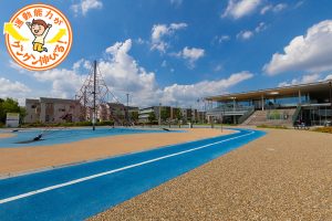 巨大なザイルクライミングも！健都レールサイド公園(吹田市)で楽しく運動＆健康づくり