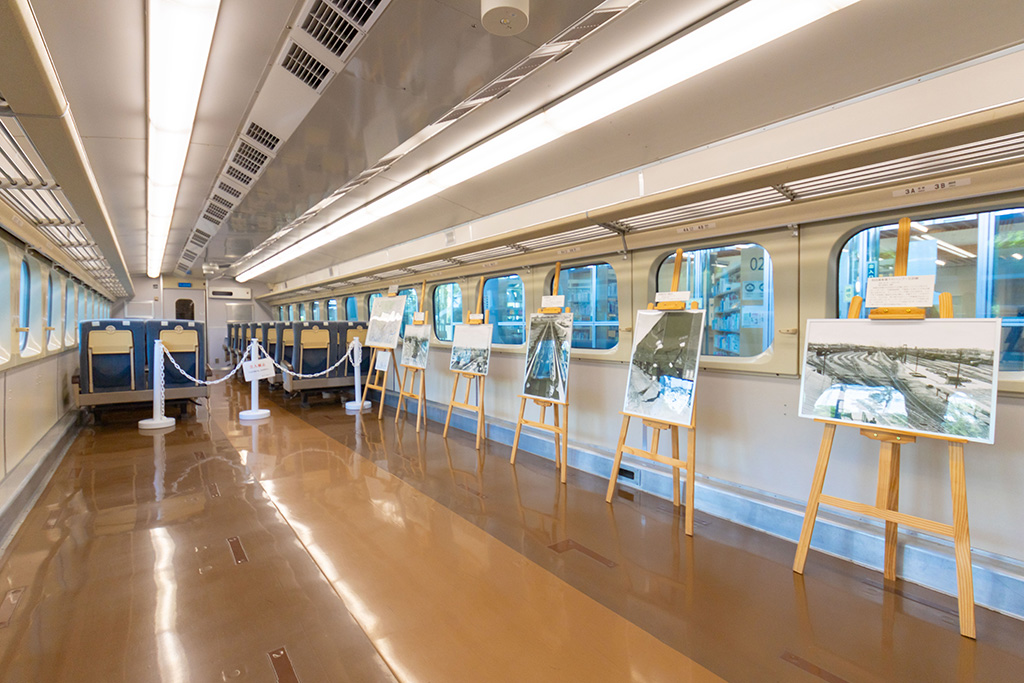 0系新幹線の車内/健都レールサイド公園(大阪府/吹田市)