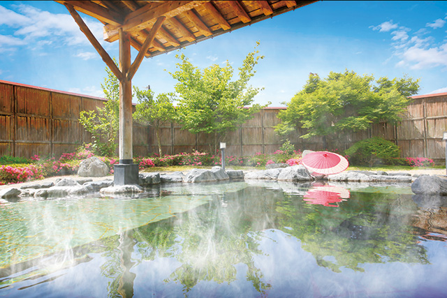 露天風呂/大江戸温泉物語あいづ(福島県/会津若松市)