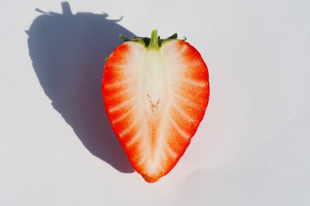 断面がハートに見えるとちあいか/いちごの里(栃木県/小山市)