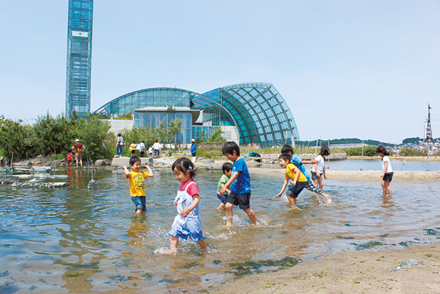 の蛇の目ビーチは/環境水族館アクアマリンふくしま(福島県/いわき市)