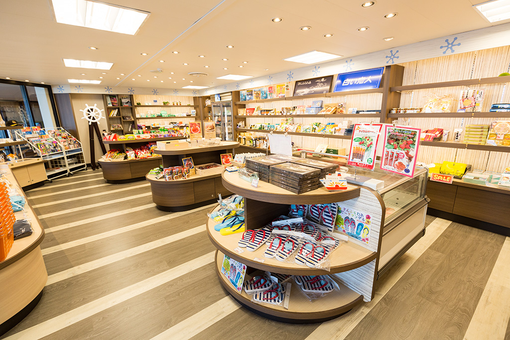 商船三井フェリー「さんふらわあ」のショップ