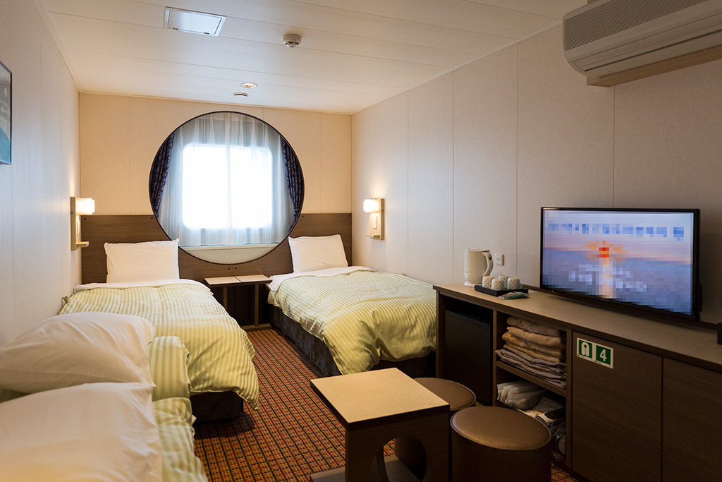 商船三井フェリー「さんふらわあ」の客室