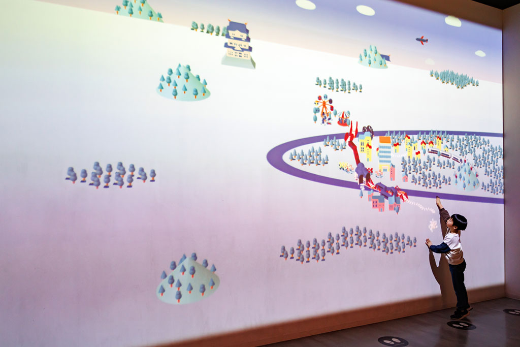 ロマンスカーミュージアム インタラクティブアート