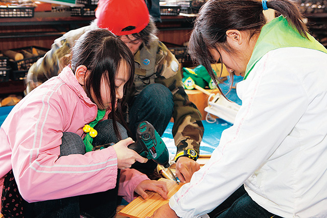 木工クラフト/眺海の森森林学習展示館(山形県/酒田市)