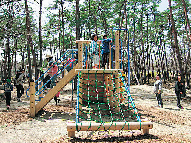 丸太遊具/あづま総合運動公園(福島県/福島市)