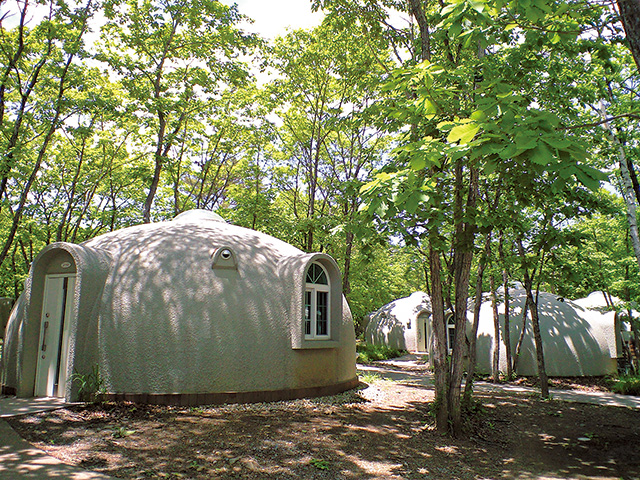 丸くてかわいいコテージ/エンゼルフォレスト那須白河(福島県/天栄村)